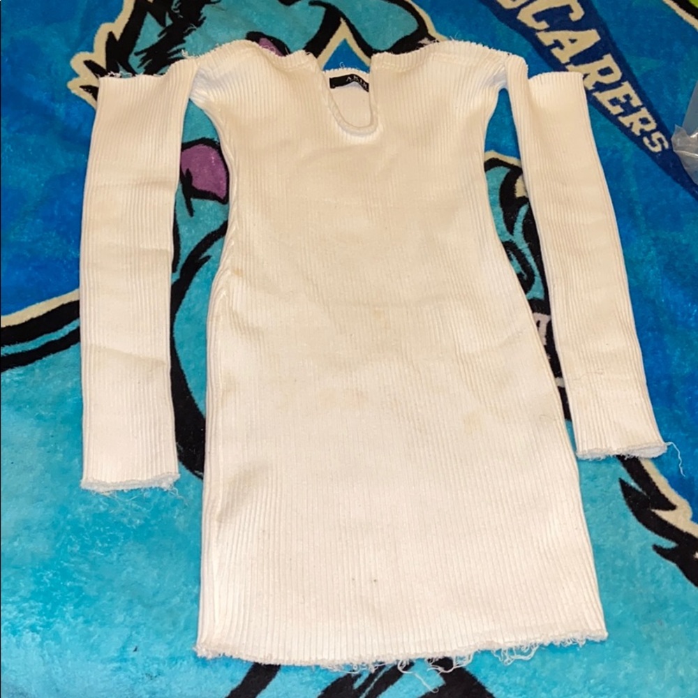 White mini dress